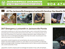 Tablet Screenshot of jacksonvillelocksmith.biz